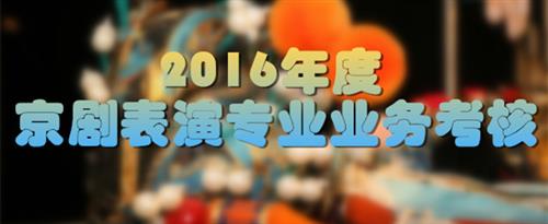 骚逼露脸挨鸡巴国家京剧院2016年度京剧表演专业业务考...